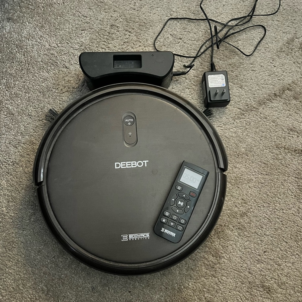 Deebot ecovacs vacuum with remote control and wifi capabilities